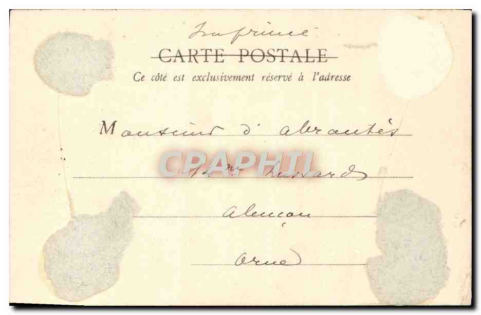CPA Blois Chateau Cheminee de la Salle Aile louis XII — Verso