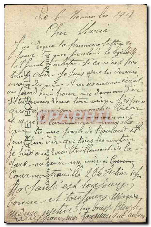 CPA Bombardement aerien de Bar le Duc Maison Huet Boulevard de la banque — Rückseite
