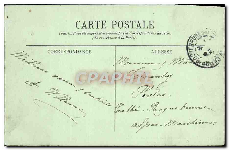 CPA Bateau de Sauvetage en Pleine Mer — Back