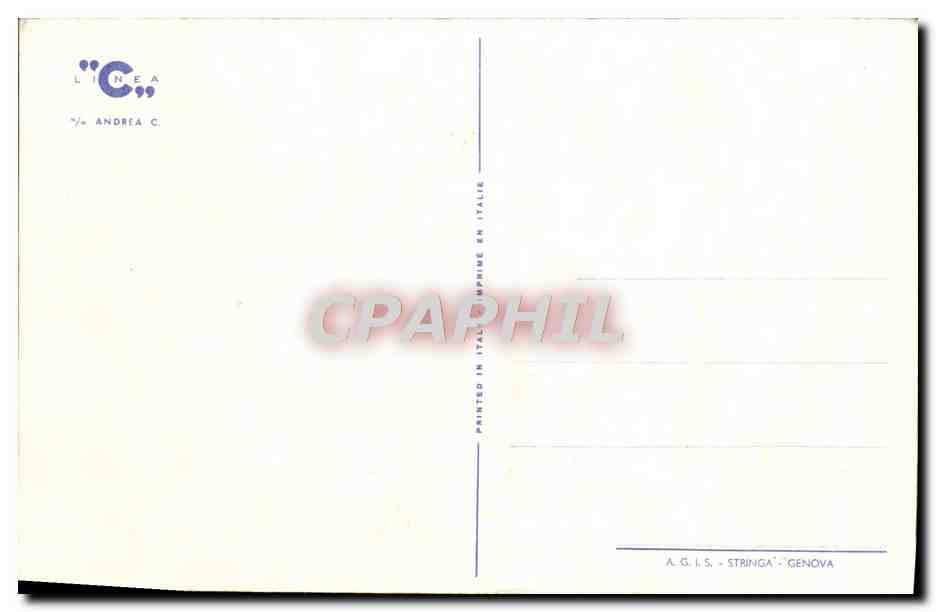 CPA Linea Andrea Paquebot Bateau — Verso