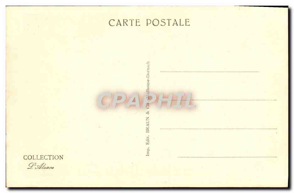 CPA Col Du Wettstein Cimetiere Allemand Militaria — Verso