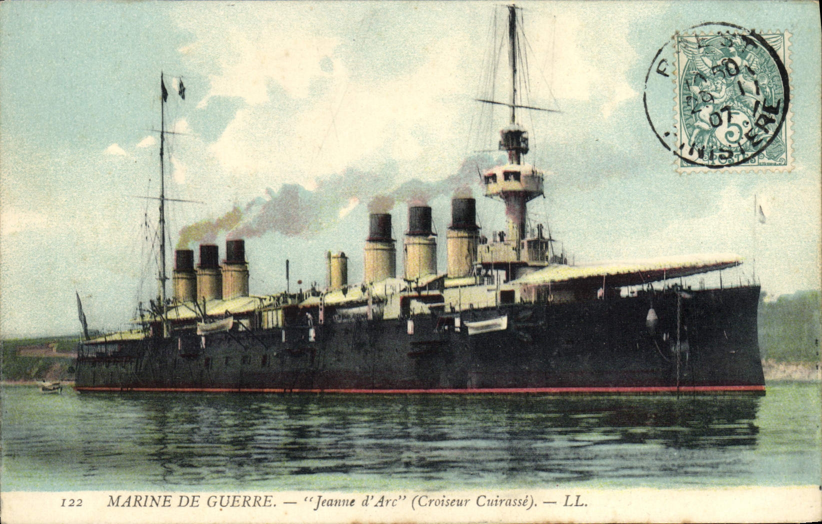 Juana de Arco — Crucero acorazado — LL. — Marina de Guerra — n°122