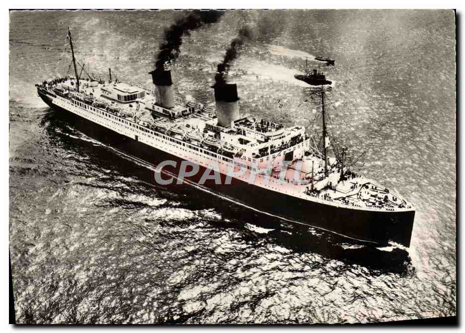 CPM SS Ile De France Compagnie Generale Transatlantique 