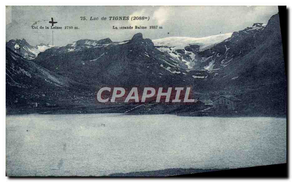 CPA Lac de Tignes Col d ela Leisse La grande Balme 