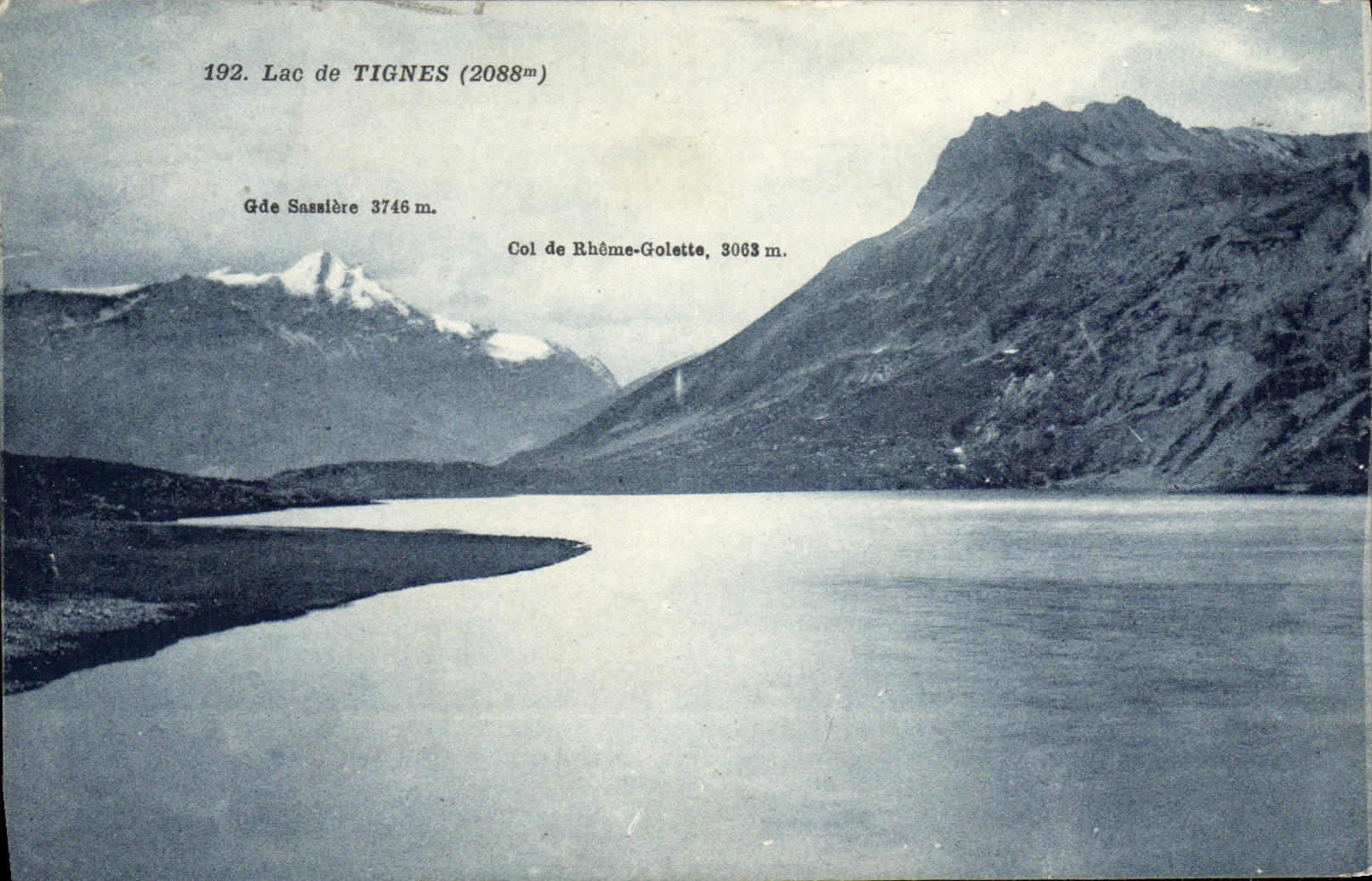 CPA Lac de Tignes Grande Sassiere Col de Rhone Golette