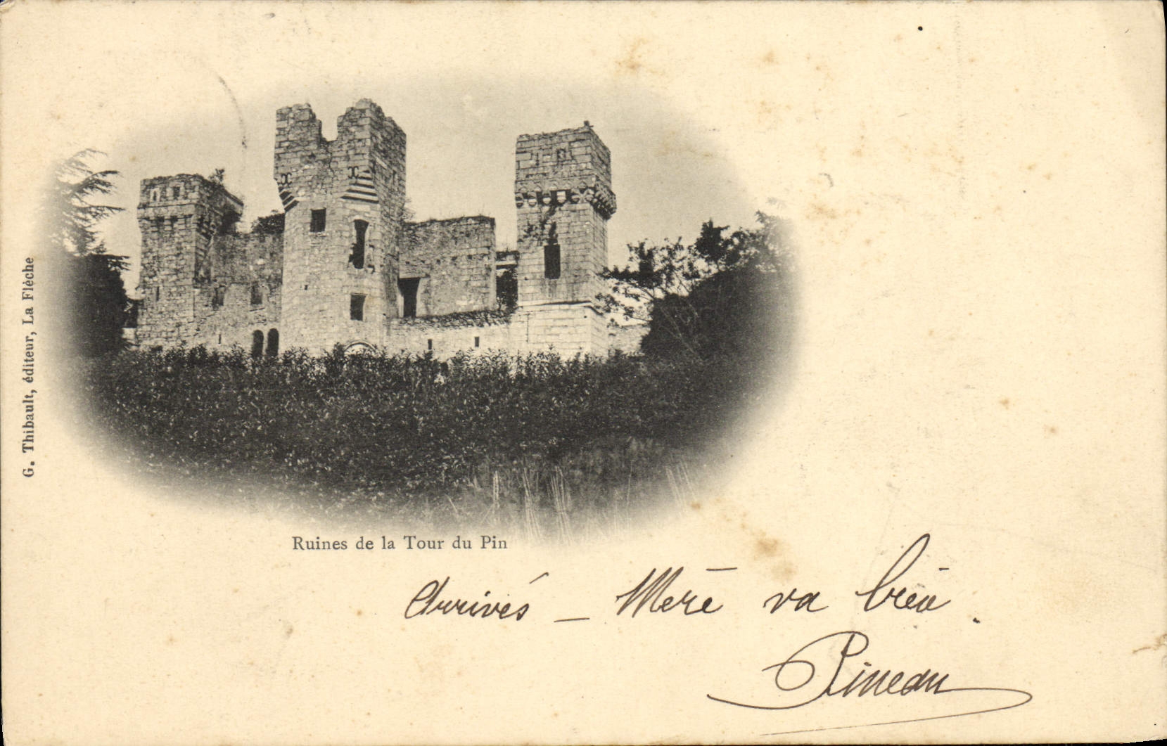 CPA Ruines de la Tour du Pin 