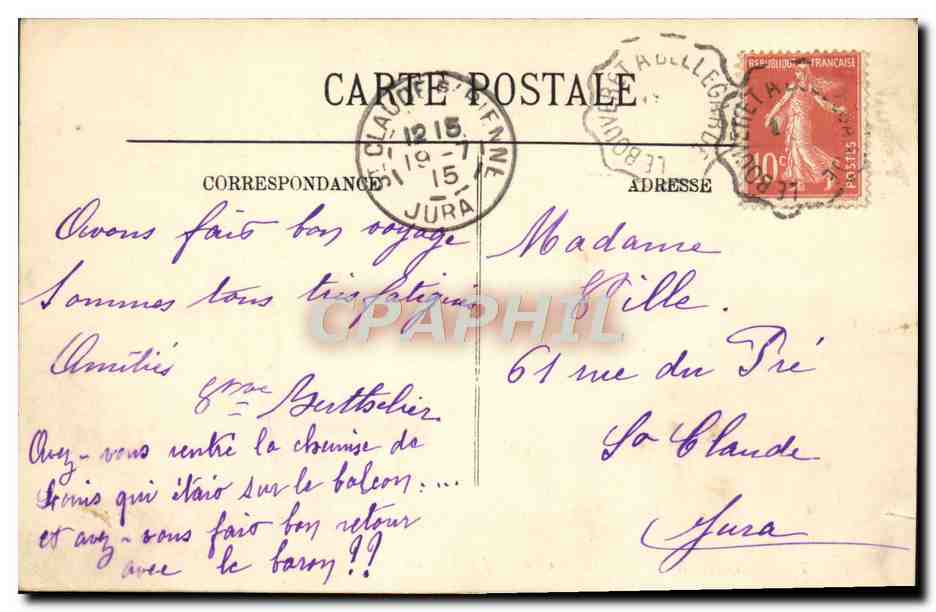 CPA Thonon Les Bains Vue Prise de la Jetee Bateaux — Rückseite