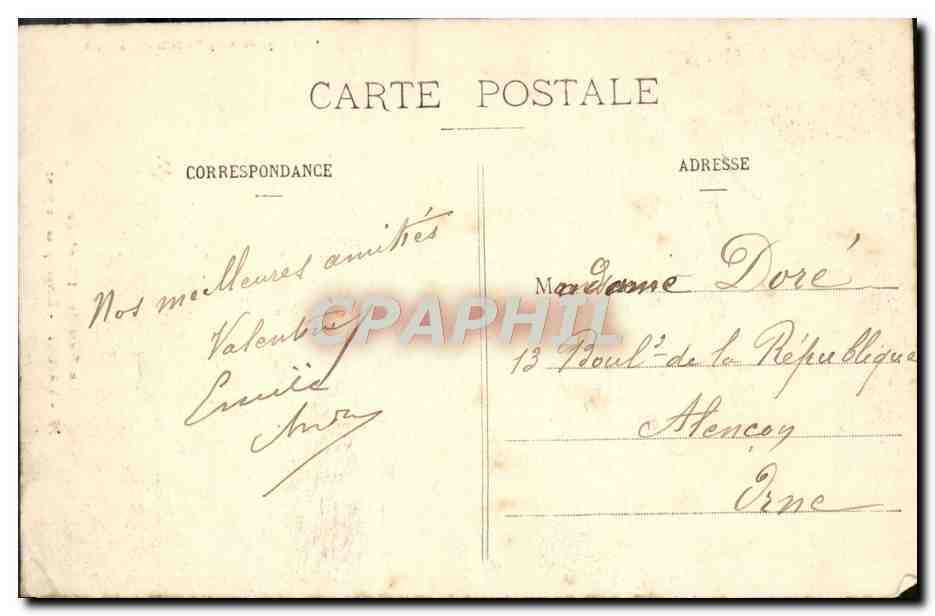 CPA Vailly Lavoir Pres du Pont Enfants — Rückseite