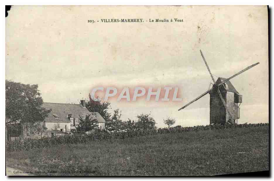 CPA Villers Marmery Le Moulin a Vent