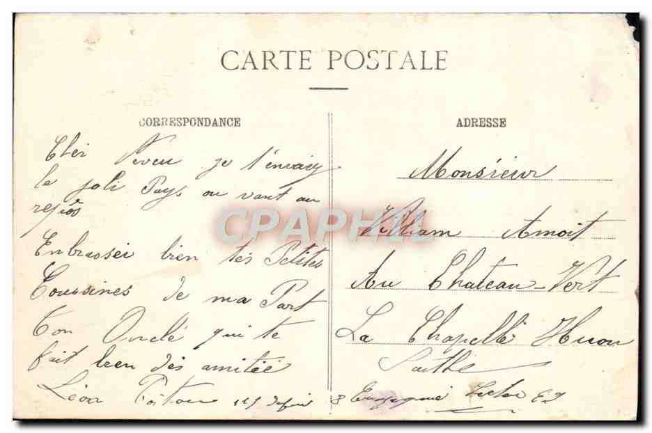 CPA Villers Marmery Le Moulin a Vent — Rückseite