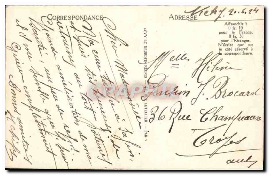 CPA Vichy Pecheurs Au Bord De L'Allier Peche  — Rückseite