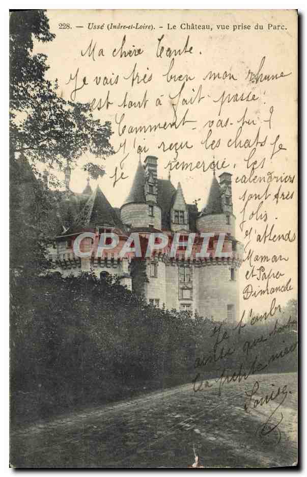 CPA Usse Le Chateau Vue Prise du Parc