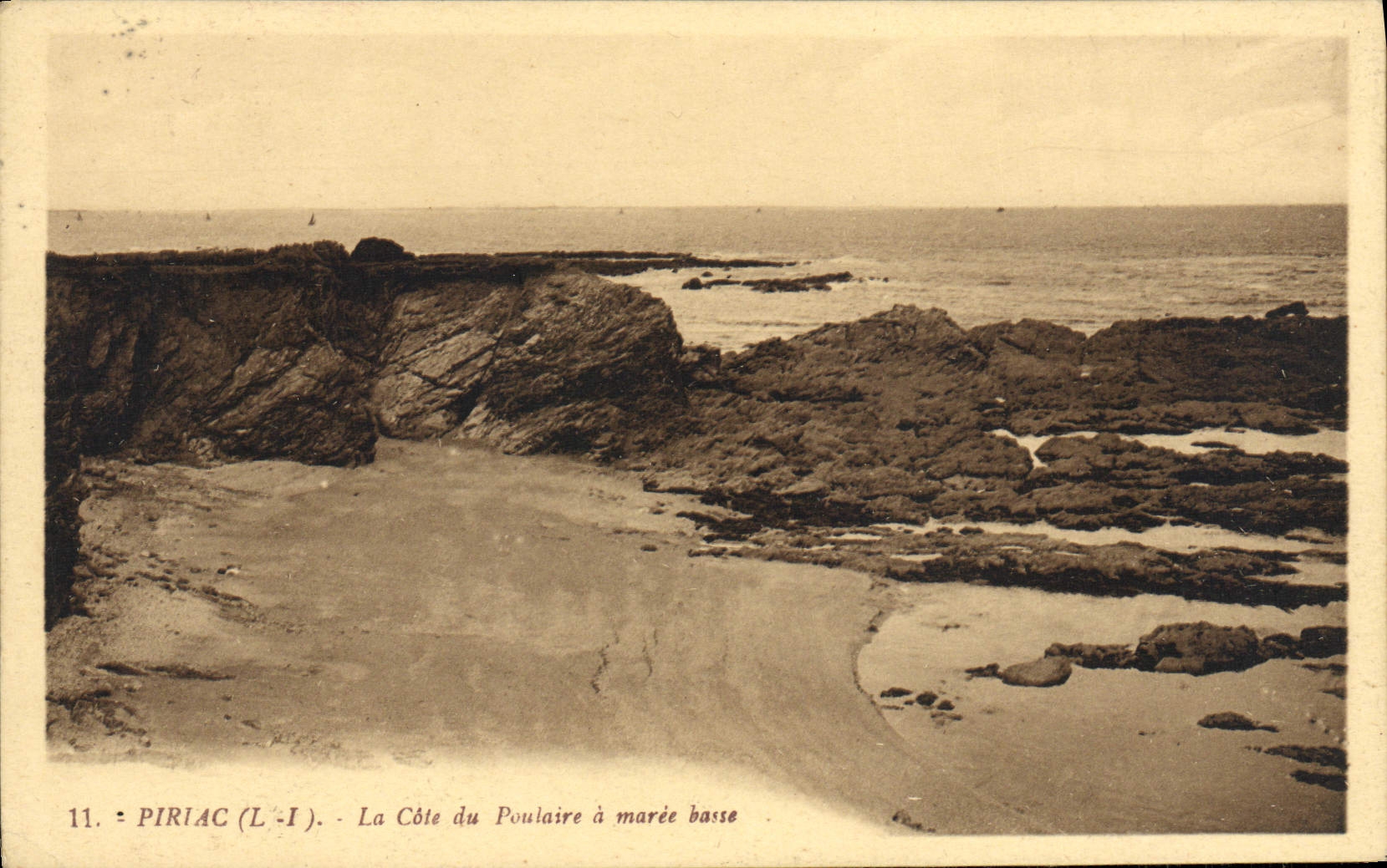CPA Piriac La Cote du Peulaire a Maree Basse