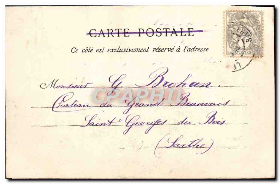 CPA Parame Une Partie de la Plage Femme Enfant — Rückseite