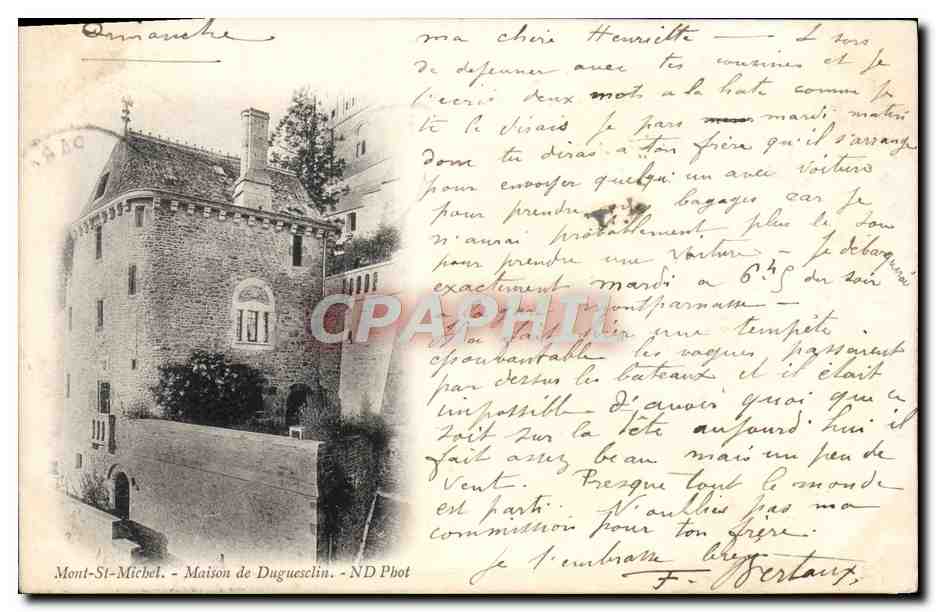 Mont-Saint-Michel — Casa di Duguesclin — ND Phot