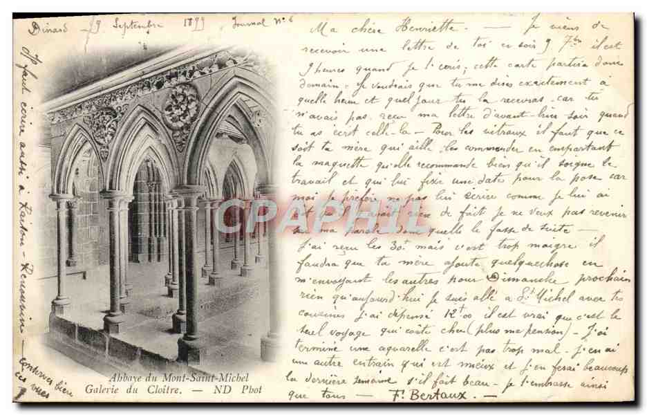 Abbaye du Mont-Saint-Michel — Galerie des Cloîtres — ND Pbot