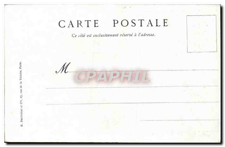 Paquebot "Tonkin" dans le port de Saigon — Clair des Messageries Maritimes — Éditeur E. Daussiat, Paris — Reverso