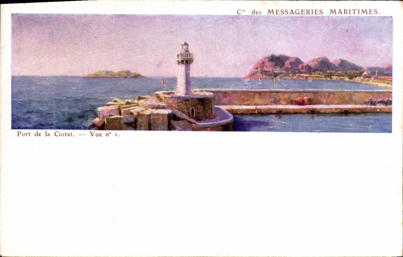 CPA Cie des Messageries Martimes Port de la Ciotat