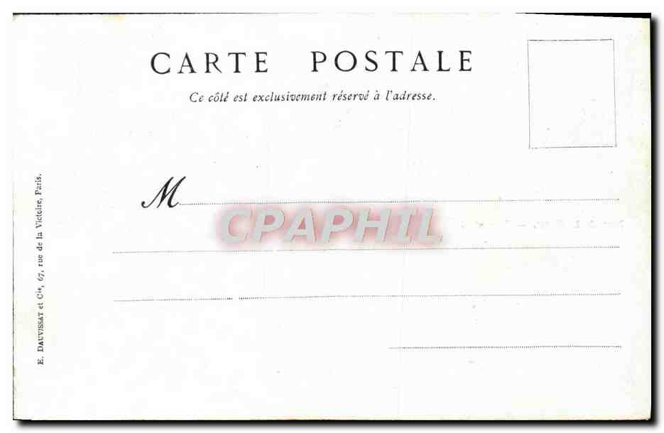 CPA Cie des Messageries Martimes Port de la Ciotat — Rückseite