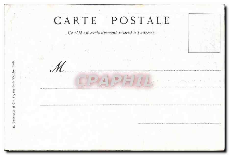 CPA Cie des Messageries Martimes Panorama de Marseille — Rückseite