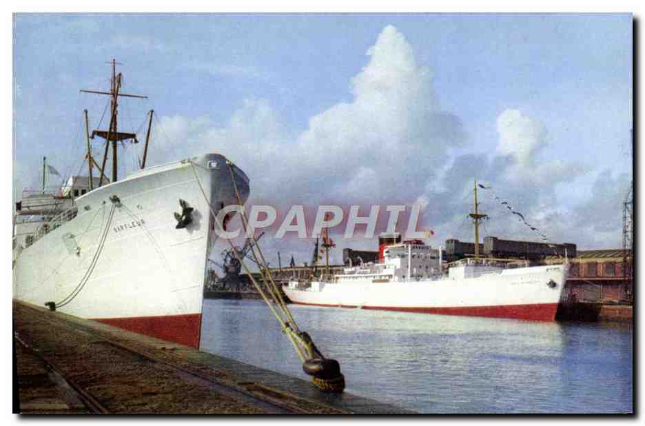 CPA Fort Richelieu Bananiers dans le Port de Dieppe