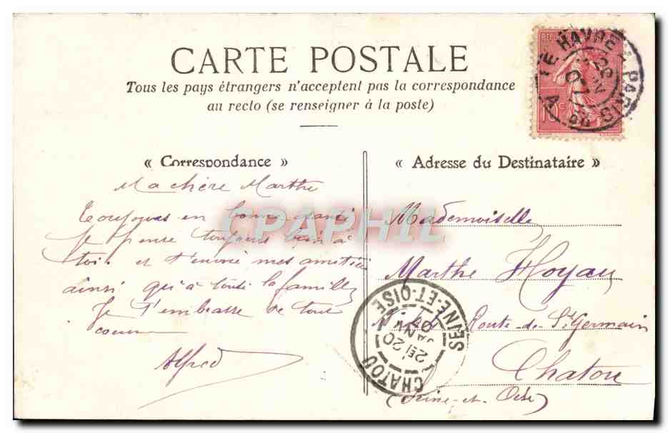 Le Havre — Le nouveau transatlantique "La Provence" — L'Hernault, édit. Le Havre — Reverso