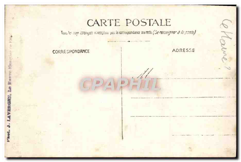 CARTE PHOTO Le Havre Officiers decores Militaria  — Rückseite