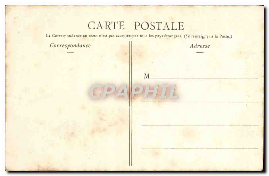 CPA Chateau de Fougeres Tour de Coigny — Rückseite