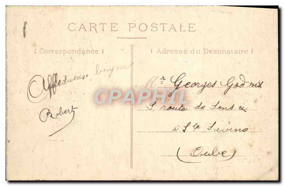 Forêt de Fontainebleau — La Roche Eponge — Edit. V.F. Nr. 118 — Rückseite