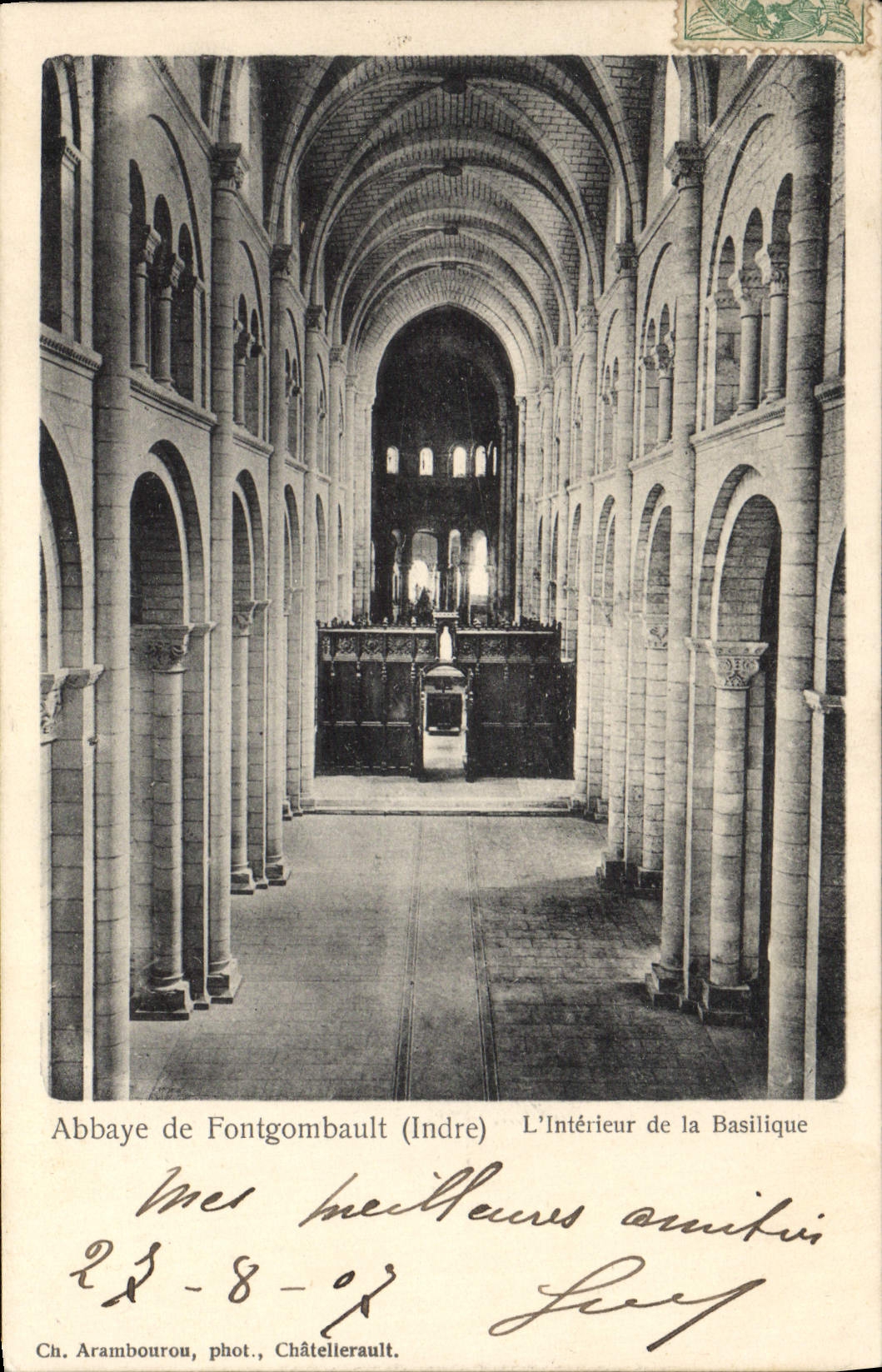 CPA Abbaye de Fontgombault L'Interieur de la Basilique 