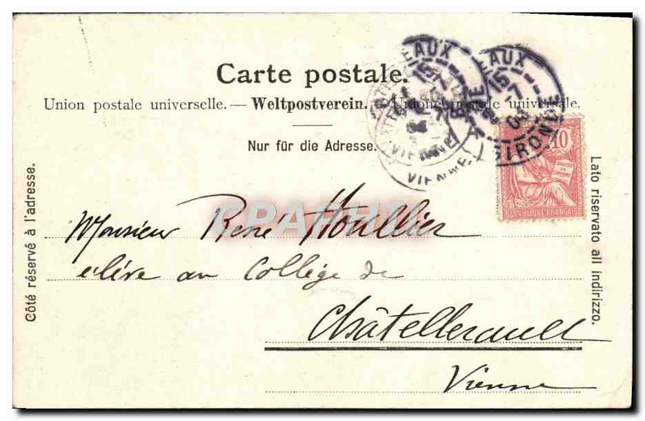 CPA Geneve prise du haut des tours de la cathedrale de St pierre  — Rückseite
