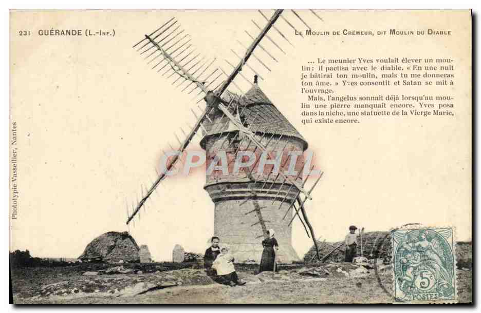 CPA Guerande Le Moulin De Cremeur Dit Moulin Du Diable