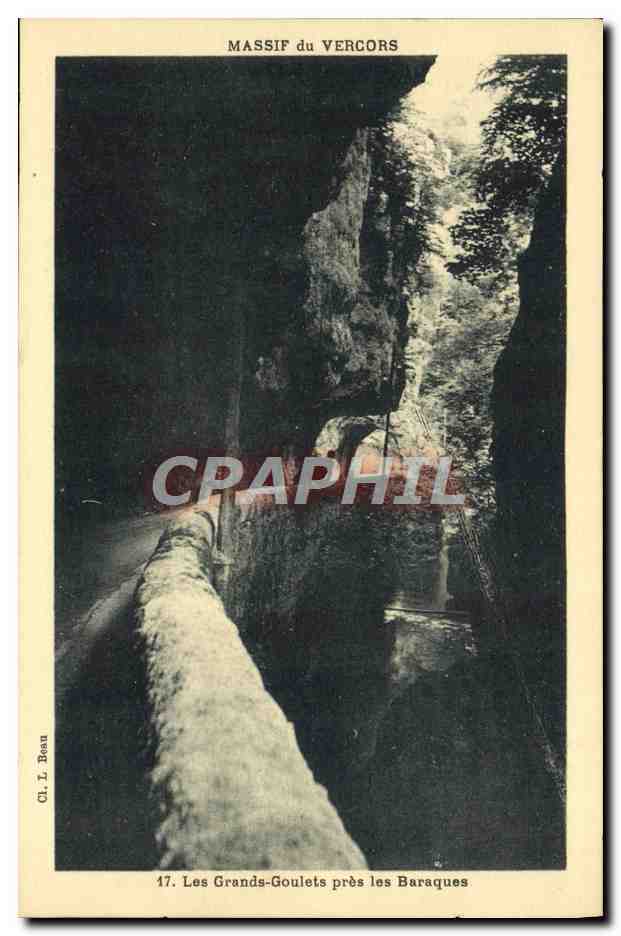 CPA Massif du Vercors Les Grands Goulets pres les baraques