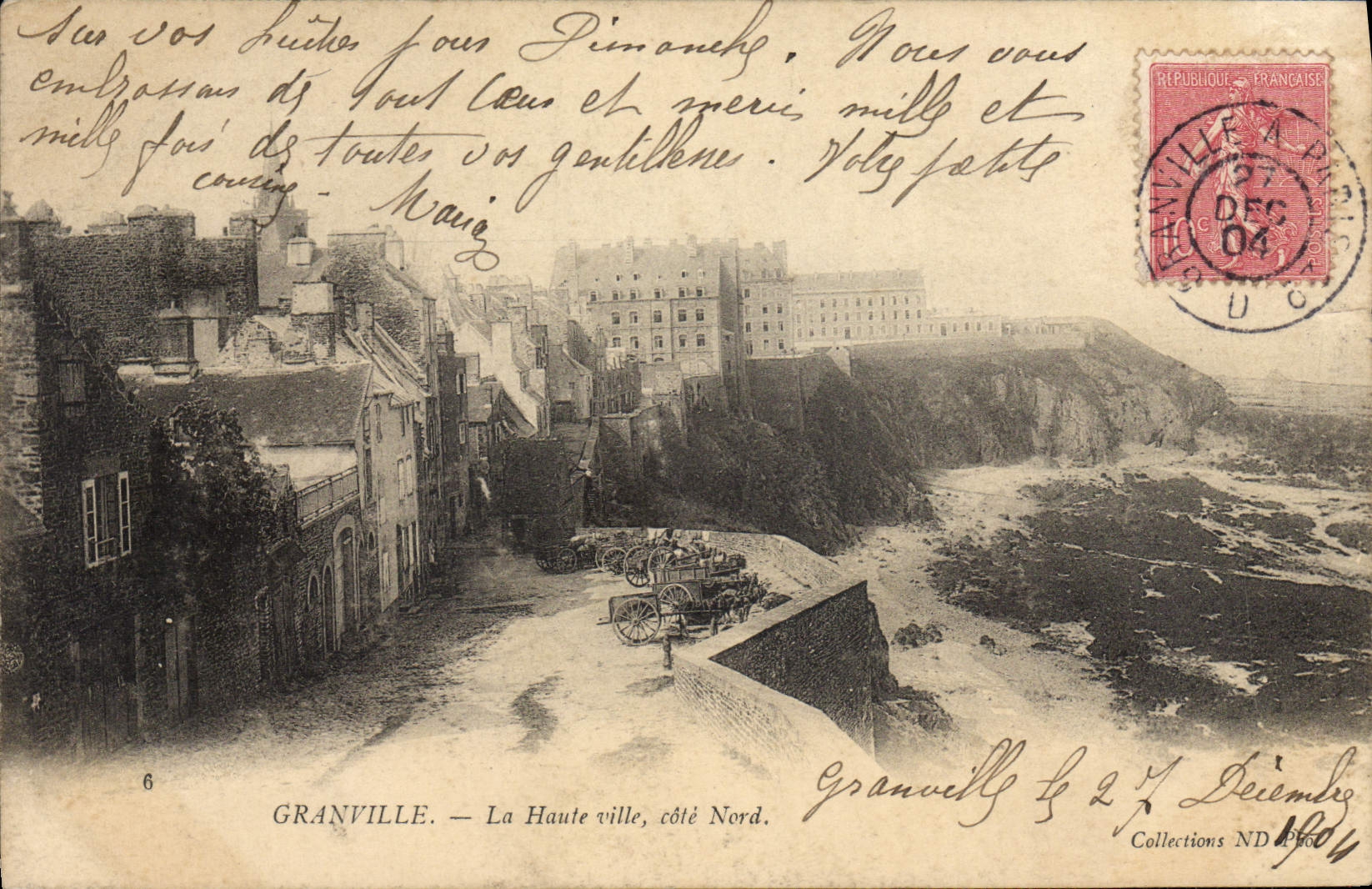 Granville — La Haute ville, côté Nord — éditeur non identifié, n°6