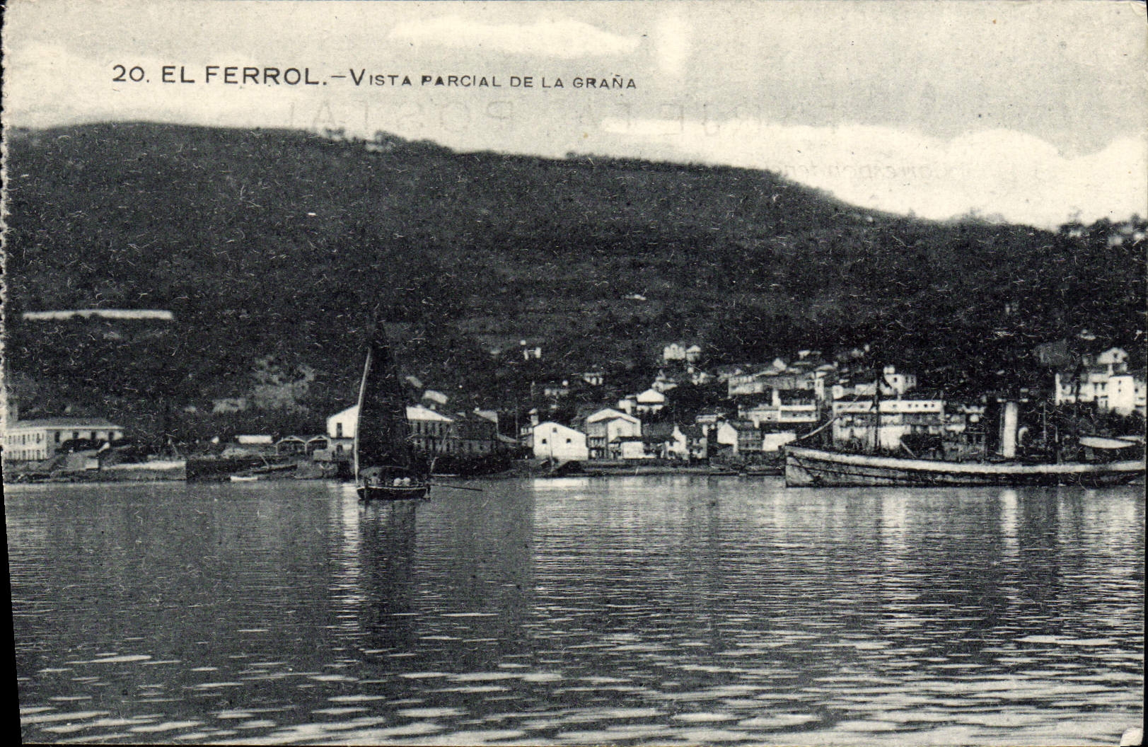 CPA El Ferrol Vista Parcial De La Grana