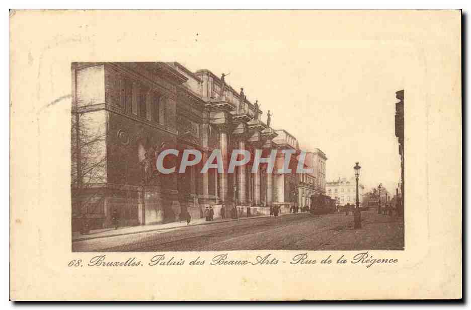 CPA Bruxelles Palais Des Beaux Arts Rue De La Regence