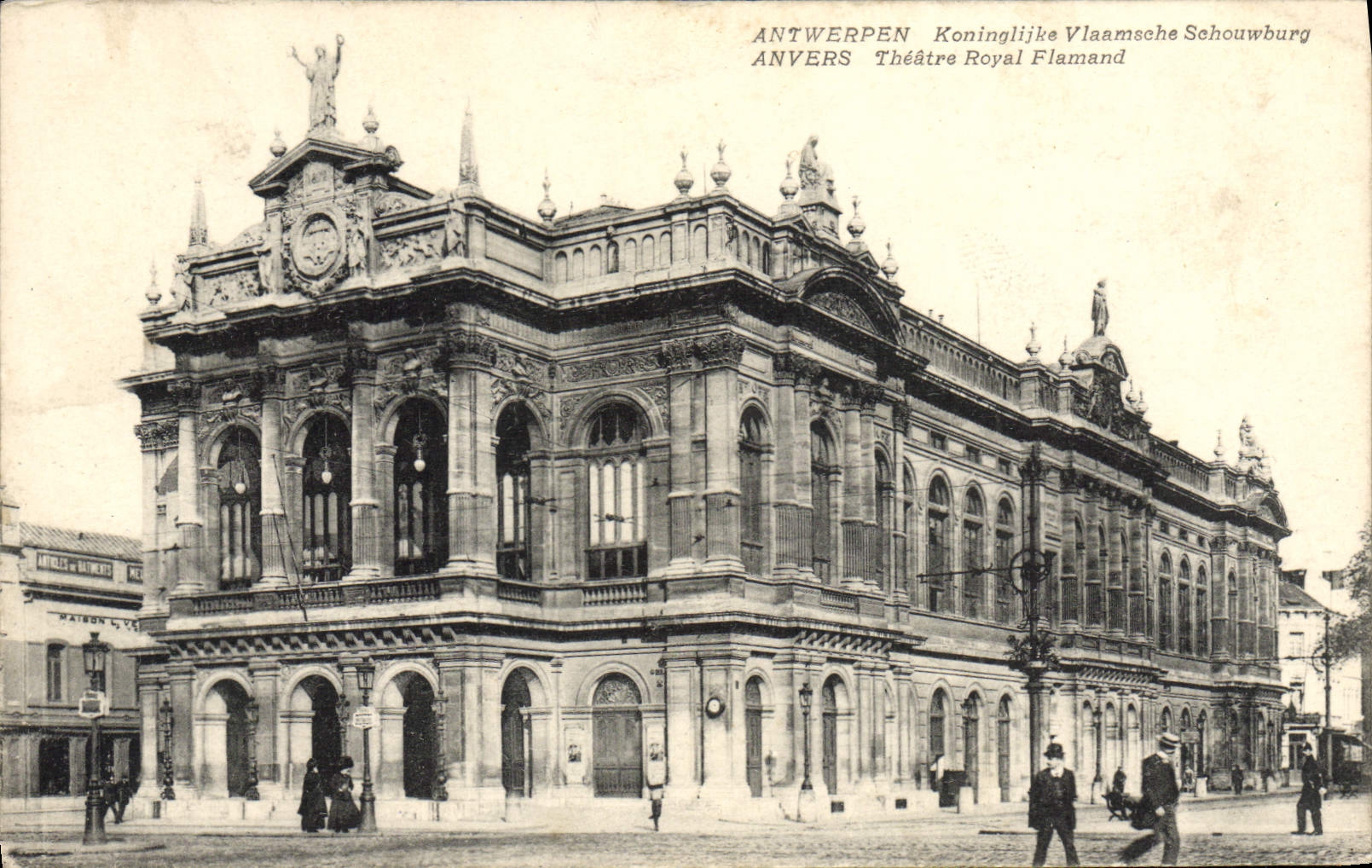 CPA Anvers Theatre royal Flamand 