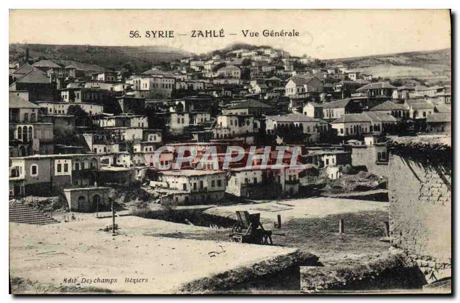 CPA Syrie Zahle Vue Generale
