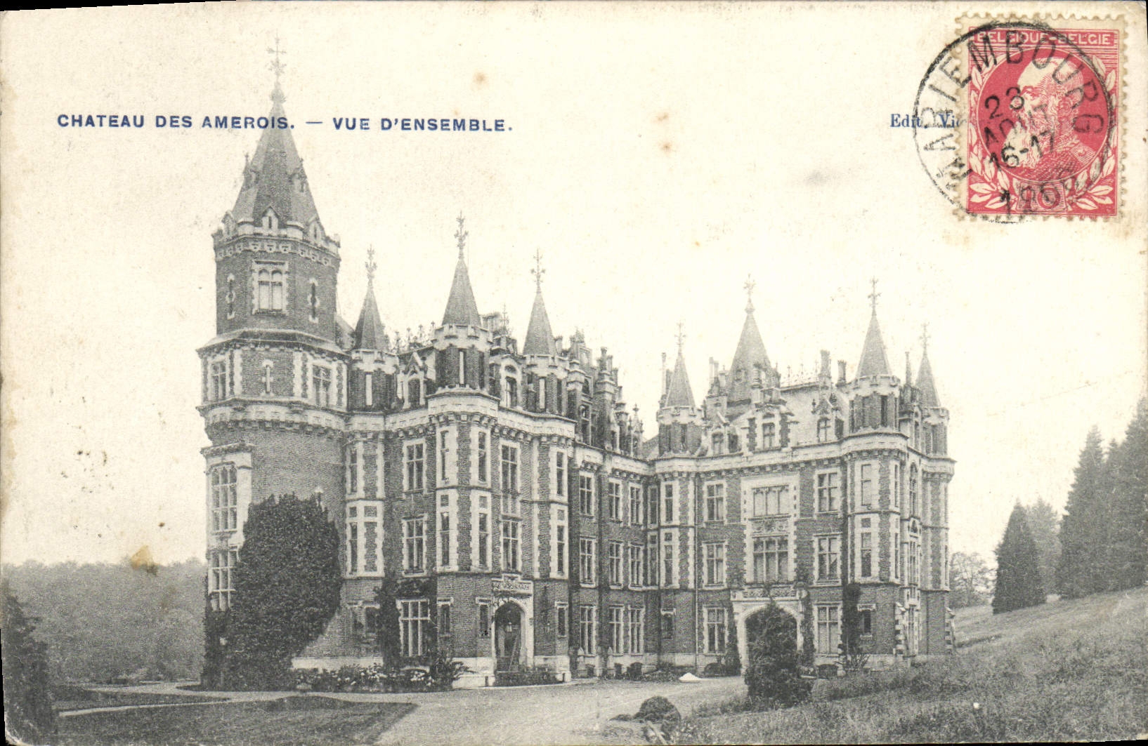 CPA Chateau Des Amerois Vue Densemble
