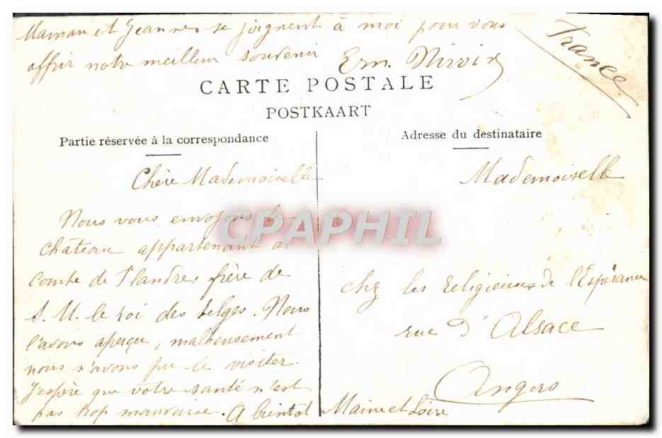CPA Chateau Des Amerois Vue Densemble — Verso