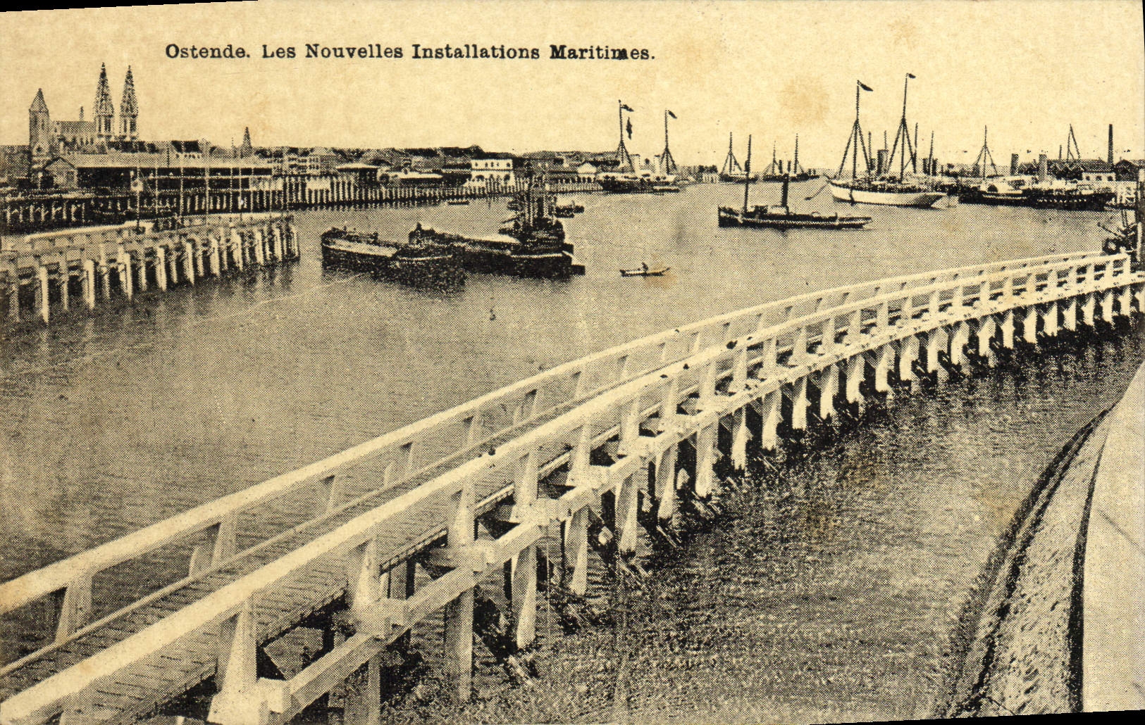 Ostende. Les Nouvelles Installations Maritimes. — Éditeur non identifié, n° de série non visible