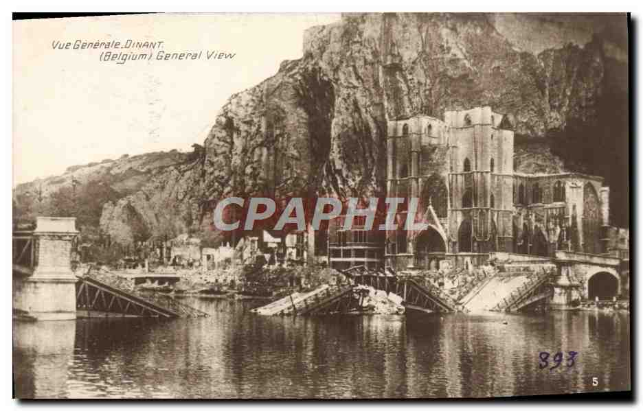 CPA Vue Generale Dinant Pont Militaria 