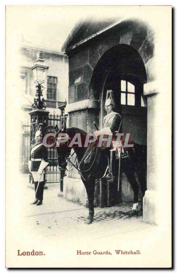 CPA London Horse Guards Whitehall Militaria
