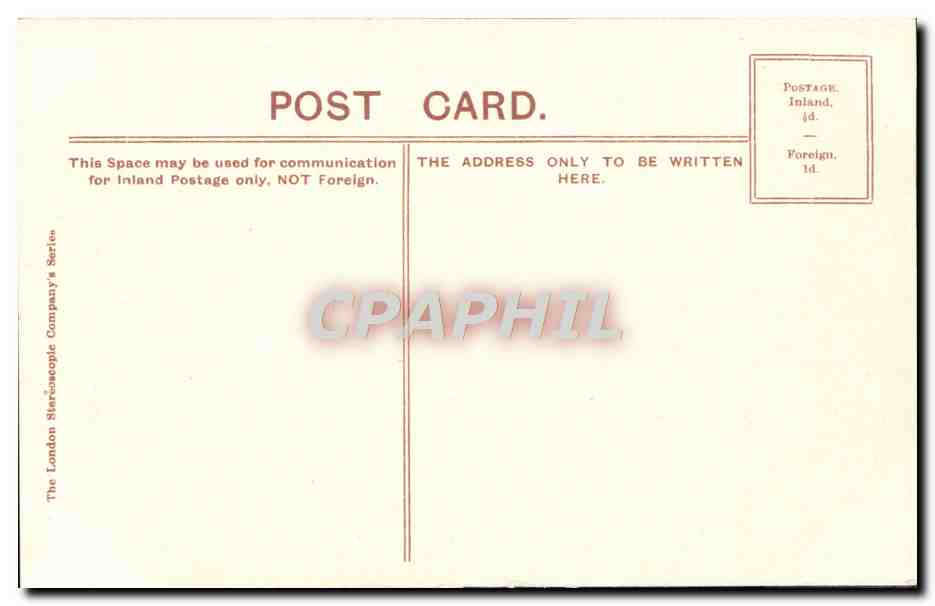 CPA London Horse Guards Whitehall Militaria — Verso