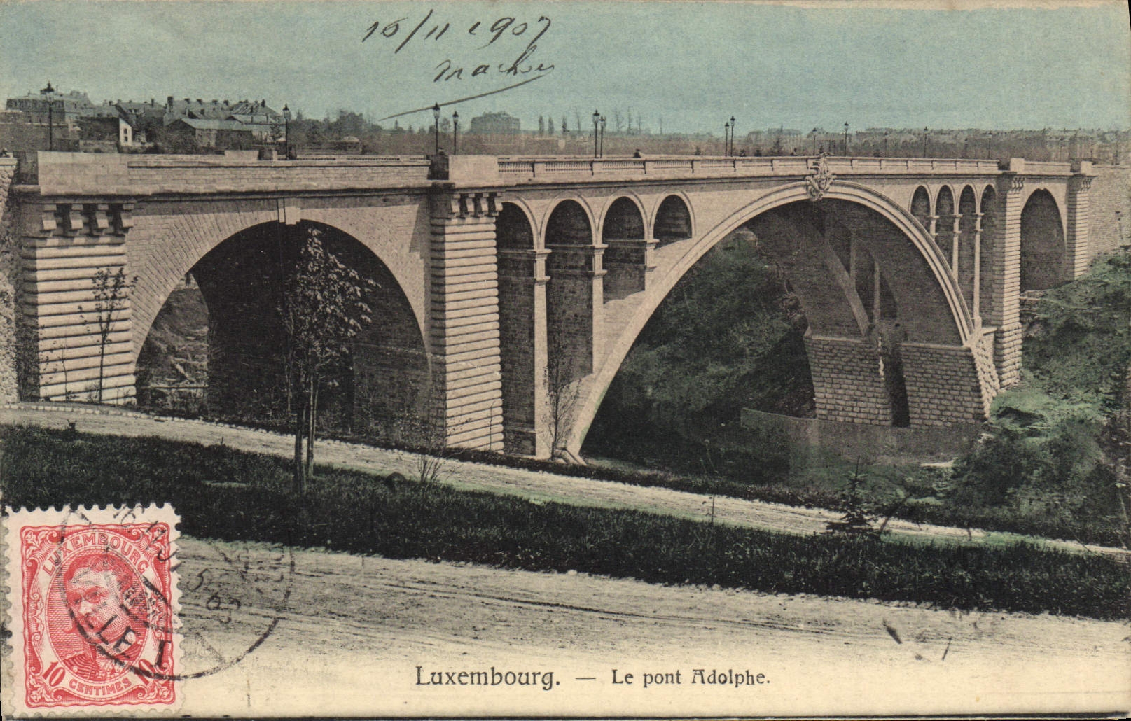 CPA Luxembourg Le Pont Adolphe