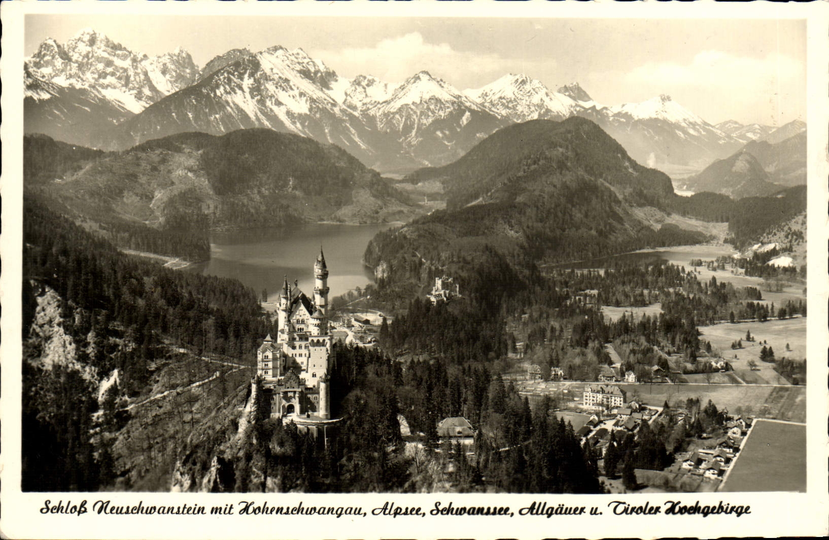CPA Schloss Neuschwanstein Mit Hohenswhwangau 