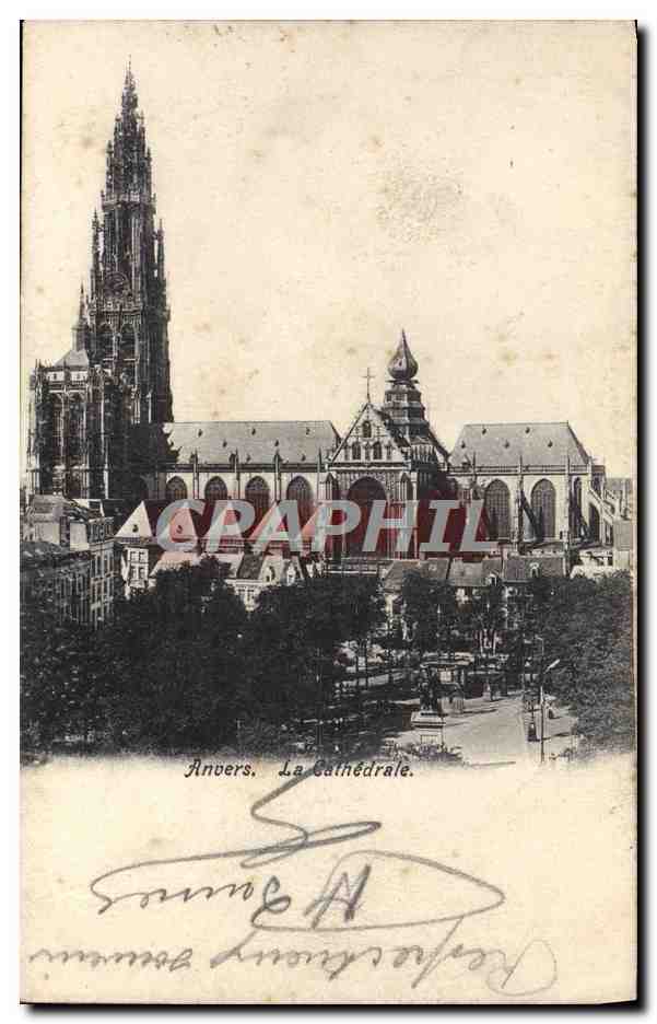 Anvers, La Cathédrale — vue panoramique — éditeur non identifié