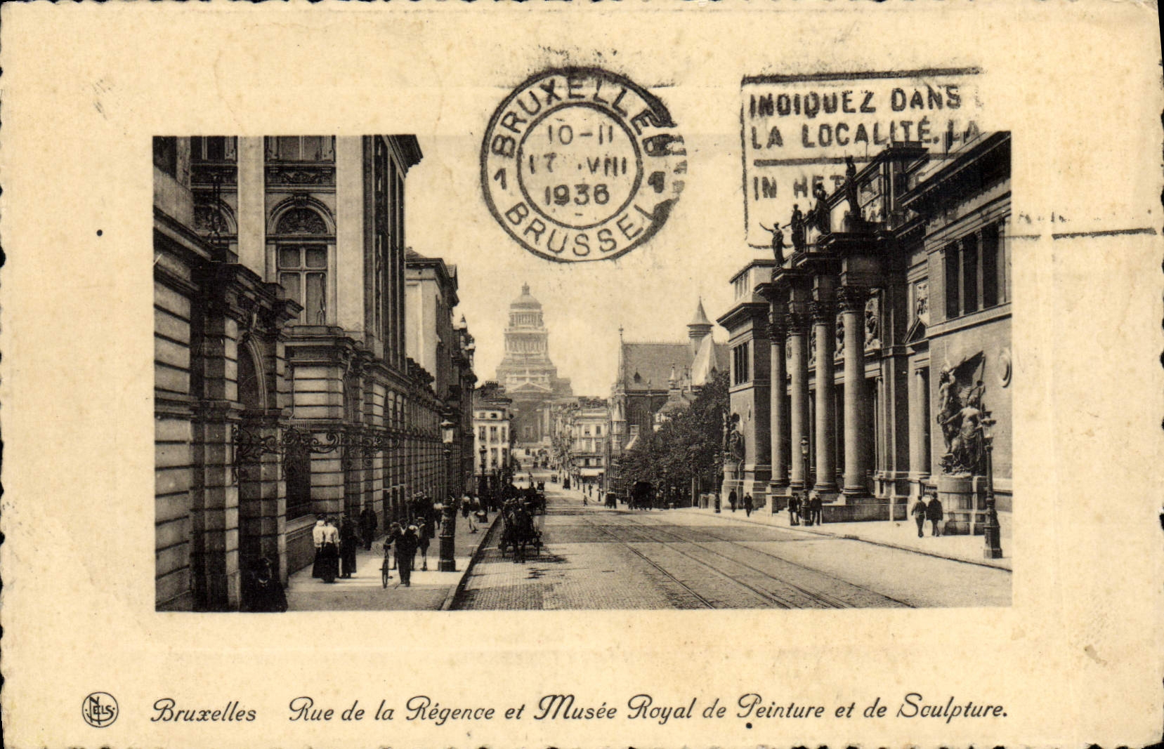 CPA Bruxelles Rue De La Regence Et Musee Royal de peinture et de sculpture 