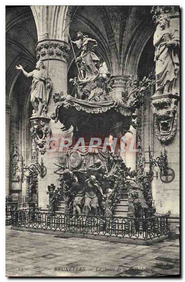 CPA Bruxelles La Chaire de la cathedrale