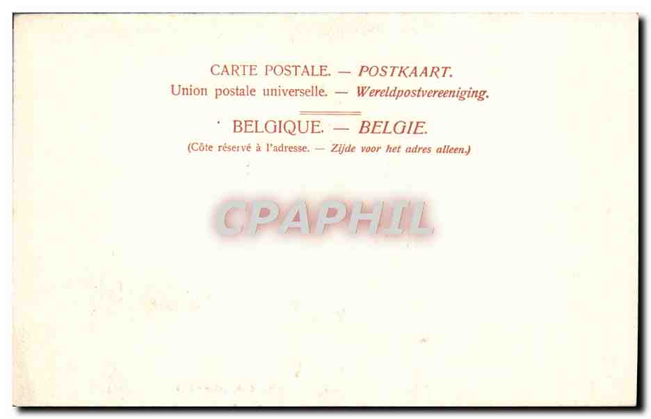 CPA Bruxelles Eglise Ste Marie De Schaerbeek — Verso
